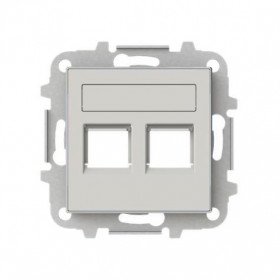 Μετώπη Πρίζας Διπλής Τηλεφώνου ή Data Dune 8518.2DN Sky ABB