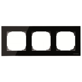 Πλαίσιο 3 Θέσεων Μαύρο Γυαλί 8573CN Sky ABB