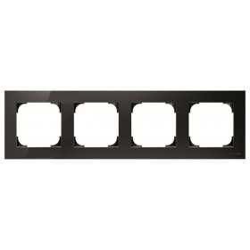 Πλαίσιο 4 Θέσεων Μαύρο Γυαλί 8574CN Sky ABB