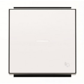 Μετώπη 1 Πλήκτρου Για Φωτεινή Λειτουργία Και Σύμβολο Κουδούνι Λευκό 8504.3BE Sky ABB