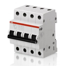 Αυτόματη Ασφάλεια 4P C 6A 6kA SH204-C6 ABB