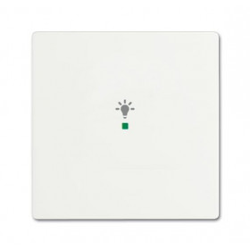 Μετώπη KNX 1 Πλήκτρου Με Σύμβολο Φώς Λευκό Soft SRL-1-884 Free@home ABB