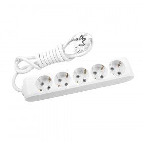 Πολύπριζο 5 Σούκο 1.5m Λευκό WLTB04512WH PANASONIC