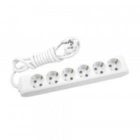 Πολύπριζο 6 Σούκο 1.5m Λευκό WLTB04612WH PANASONIC