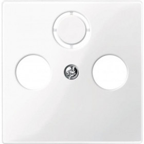 Μετώπη Πρίζας TV-R-SAT Λευκό 296719 System-M MERTEN