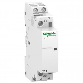Ρελέ Ισχύος Ράγας 2P 25A 2NO 24VAC A9C20132 SCHNEIDER ELECTRIC