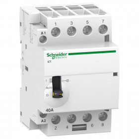 Ρελέ Ισχύος Ράγας 4P 40A 4NO 240V Με Χειρισμο A9C21844 SCHNEIDER ELECTRIC
