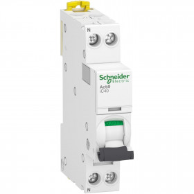 Αυτόματη Ασφάλεια 1P+N C 10A 4.5kA 1 Στοιχείου A9P52610 SCHNEIDER ELECTRIC