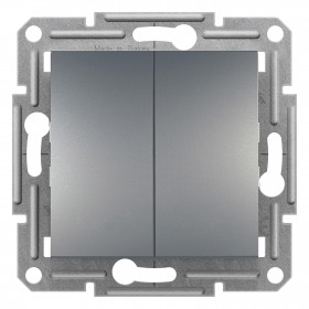 Μπουτόν Διπλό Ατσάλι EPH1100162 ASFORA