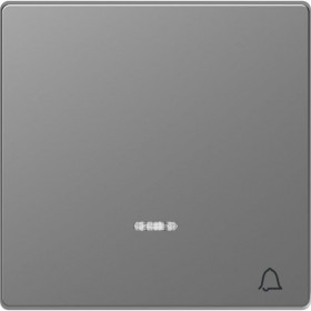 Μετώπη 1 Πλήκτρου Σύμβολο Κουδούνι Ατσάλι MEG3325-6036 D-Life MERTEN