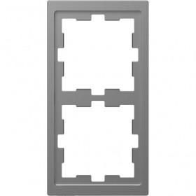 Πλαίσιο 2 Θέσεων Ατσάλι MEG4020-6536 D-Life MERTEN