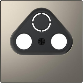 Μετώπη Πρίζας TV-R-SAT Νίκελ MEG4123-6050 D-Life MERTEN