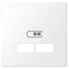 Μετώπη Πρίζας Διπλής USB Λευκό MTN4367-6035 D-Life MERTEN