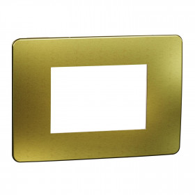 Πλαίσιο 3 Στοιχείων Χρυσό Με Μπεζ Βάση NU270360M New Unica