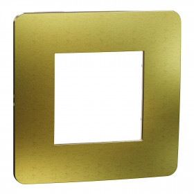 Πλαίσιο 2 Στοιχείων Χρυσό Με Μπεζ Βάση NU280260M New Unica