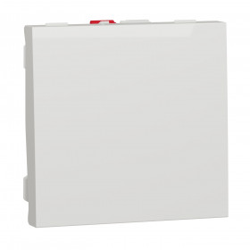 Διακόπτης Απλός 2 Στοιχείων Λευκό NU320118 New Unica