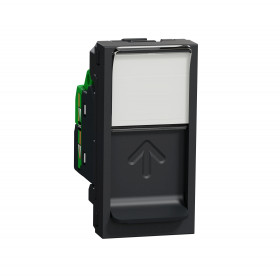 Πριζα Δικτύου RJ45 Cat6A FTP 1 Στοιχείου Ανθρακί NU344854 New Unica