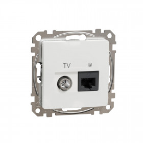 Πρίζα TV Και RJ45 Cat6 Λευκό SDD111469T Sedna SCHNEIDER ELECTRIC