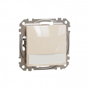 Μπουτόν Μπεζ Με Λυχνία Επιγραφής SDD112143L Sedna SCHNEIDER ELECTRIC