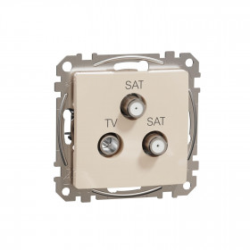Πρίζα TV-SAT-SAT Τερματική 4dB Μπεζ SDD112481S Sedna SCHNEIDER ELECTRIC
