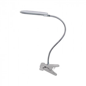 Φωτιστικό Γραφείου LED 5W 4000K Γκρι Με Τσιμπίδα Baz2 15205LEDGYC ACA LIGHTING