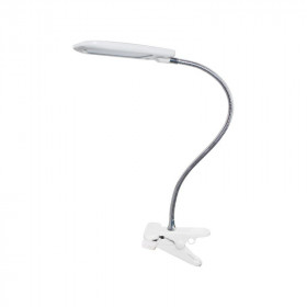 Φωτιστικό Γραφείου LED 5W 4000K Λευκο Με Τσιμπίδα Baz2 15205LEDWHC ACA LIGHTING