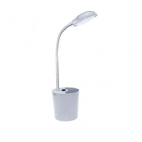 Φωτιστικό Γραφείου LED 5W 4000K Γκρι Με Μολυβοθήκη 16035LEDGY ACA LIGHTING