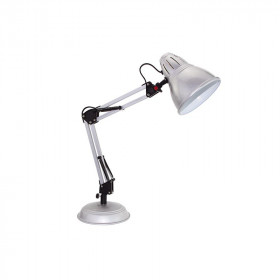 Φωτιστικό Γραφείου E27 Ασημί Ufficio 2429MSV ACA LIGHTING