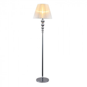 Φωτιστικό Δαπέδου E27 Ασημί Και Λευκό Olivia AD477216 ACA LIGHTING