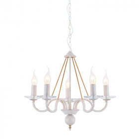 Φωτιστικό Πεντάφωτο Ε14 Λευκό και Χρυσό DL9365PWG ACA LIGHTING