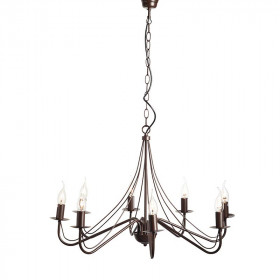 Φωτιστικό Οχτάφωτο Ε14 Καφέ Palmyra DLA0018 ACA LIGHTING