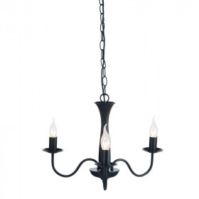 Φωτιστικό Τρίφωτο Ε14 Μαύρο Knossos DLA12013PB ACA LIGHTING