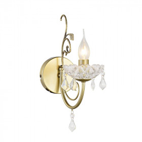 Απλίκα E14 Ορείχαλκος και Διάφανο Faberge DLA12151W ACA LIGHTING