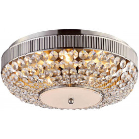 Πλαφονιέρα E14 Ασημί Και Κρύσταλλο Rose DLA12255 ACA LIGHTING