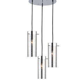Φωτιστικό Τρίφωτο E27 Ασημί Vertigo DLA12593CH ACA LIGHTING