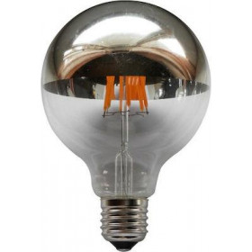 Λάμπα LED Γλόμπος G95 6W E27 2700k 230V Filament Silver Dimmable DIOLAMP