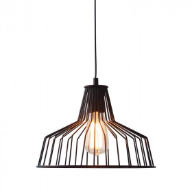 Φωτιστικό Μονόφωτο Ε27 Μαύρο Hades KS1525P1BK ACA LIGHTING