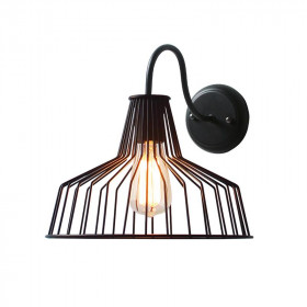 Απλίκα E27 Μαύρο Hades KS1525W1BK ACA LIGHTING