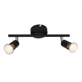 Σποτ Οροφής Δίφωτο GU10 Μαύρο MC634BK2 ACA LIGHTING
