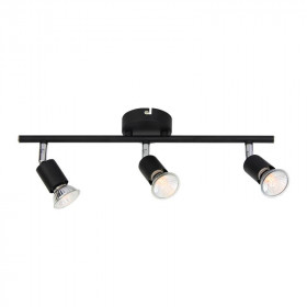 Σποτ Οροφής Τρίφωτο GU10 Μαύρο Trinity MC634BK3 ACA LIGHTING