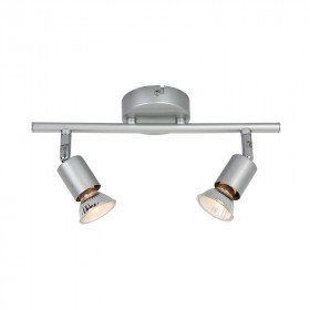 Σποτ Οροφής Δίφωτο GU10 Ασημί Trinity MC634SL2 ACA LIGHTING