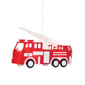 Φωτιστικό Μονόφωτο Ε27 Παιδικό Πυροσβεστικό Κόκκινο Και Λευκό Heroes MD160232A ACA LIGHTING