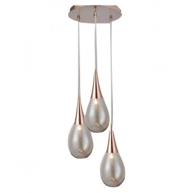Φωτιστικό Τρίφωτο E14 Χαλκός Atena OD53423RCP ACA LIGHTING