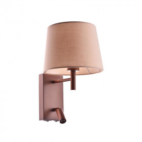 Απλίκα E27 & LED 3W Καφέ Και Μπεζ Narkissos OD5617WDLED ACA LIGHTING