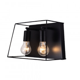 Απλίκα Δίφωτη E27 Μαύρο OD61022WB ACA LIGHTING
