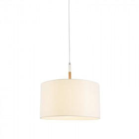 Φωτιστικό Μονόφωτο Ε27 Λευκό Και Μπεζ Yasmine OD650840PWH ACA LIGHTING