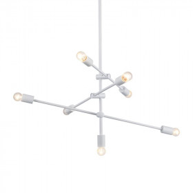 Φωτιστικό Επτάφωτο E27 Λευκό Luther OD680107WH ACA LIGHTING