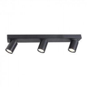 Σποτ Οροφής Τρίφωτο GU10 Μαύρο Elitis RA303S54BK ACA LIGHTING