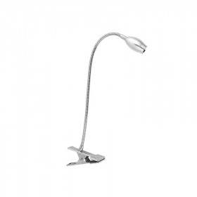 Φωτιστικό Γραφείου LED 3W 4000K Ασημί Με Τσιμπίδα Swan SF126BLED340C ACA LIGHTING