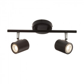 Σποτ Οροφής Δίφωτο GU10 Μαύρο Orfeas SUH1892TB ACA LIGHTING